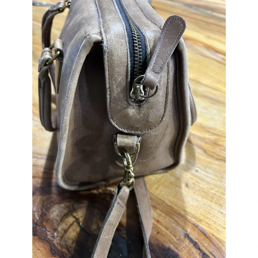 Vintage Coach Broadway Satchel Speedy Doctor Bag Putty Leather USA